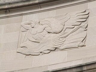 The Transmission of the Mail by Day and by Night, West Façade, North - Day, 2009.