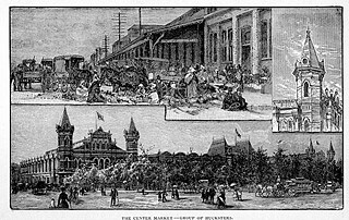 Bildunterschrift: The Center Market - Group of Hucksters.