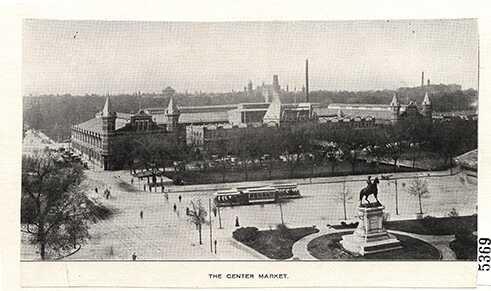 Luftbild Center Market, 1885.