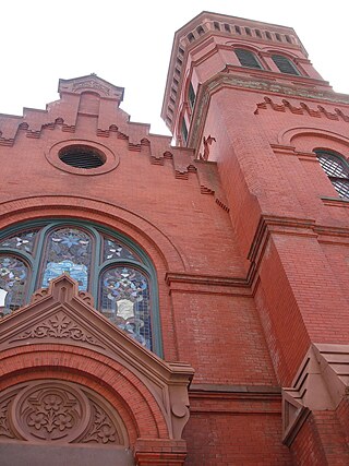 Bell tower at the former Concordia Church, August 2010.