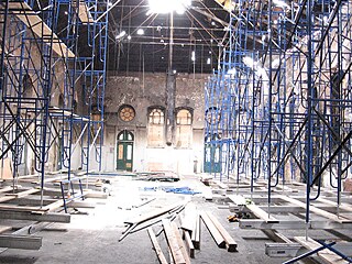 The interior of the Great Hall after the fire, 2007.