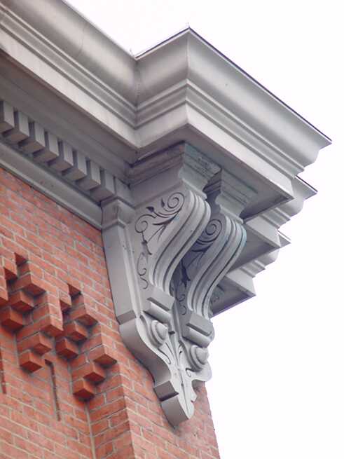 Detail der Fassade des Eastern Market, 2007.