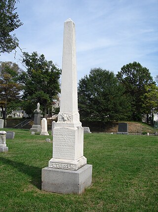 Graves of William and Anna Petersen, owners of the House Where Lincoln Died, Prospect Hill Cemetery, October 2010.