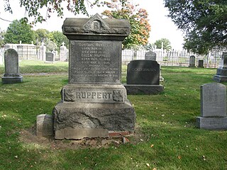 Ruppert family graves, Prospect Hill Cemetery, October 2010.