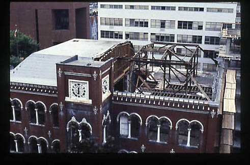 Model depicting the roof renovation
