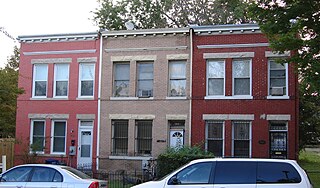 Rowhouses designed by Julius Wenig in SW Washington. Built 1907. October 2010.