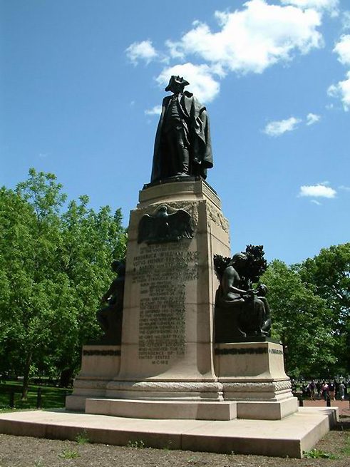 Das Steuben Denkmal am LaFayette Square. 