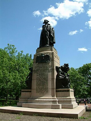 The Steuben Monument in LaFayette Square. 