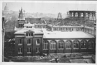 Aerial view of the National Museum, 1880