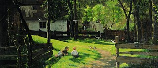 Naojiro Harada, Landschaft, [Ausschnitt] 1886