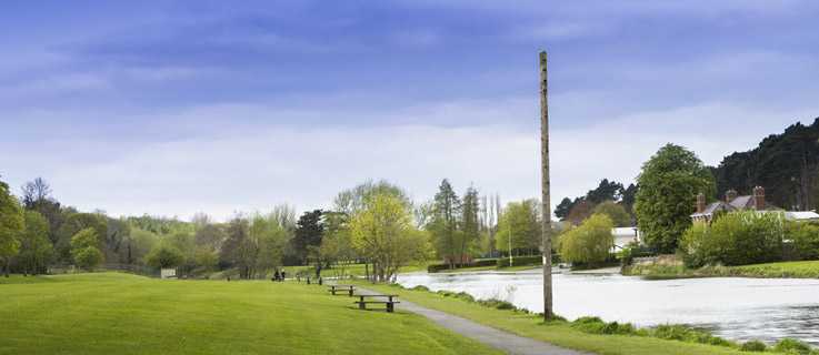 Location of the sound art installation in the Irish National War Memorial Gardens
