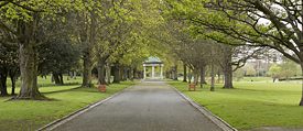 Path in the Irish National War Memorial Gardens Park