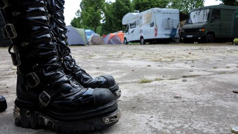 Warten auf ihren Einsatz: Sads Schuhe.