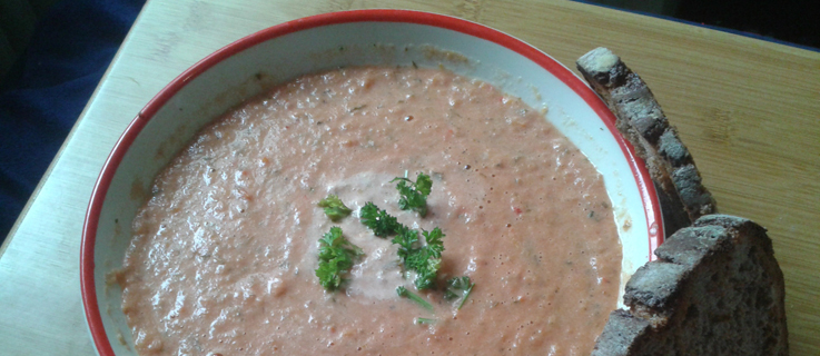 Tomatensuppe aus geretteten Tomaten