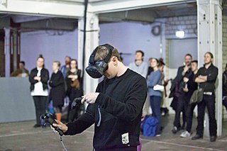 Presentation: Tilt Brush Show / Release Omnidome. VRNerds and CR8TR am 05.05.2016 auf der performersion in Berlin. Foto: re:publica/Jan Michalko