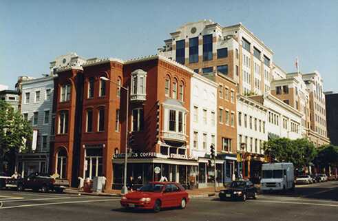 West Side of 7th Street Looking North from H Street NW, August 2000.	