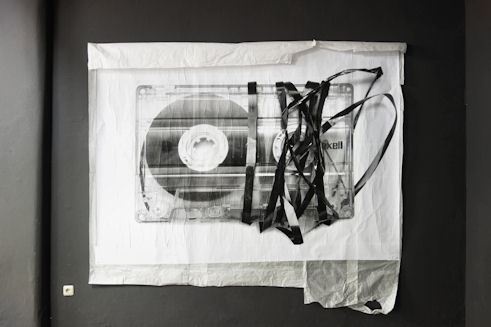 90 – 60 – 90 (spaghettied), 2016 | Laserkopien tapeziert auf Reispapier, je 280 × 200 cm