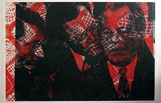 Thomas Kilpper, aus der Serie „State of Control“, 2009, Linolschnitt, Bundeskunstsammlung