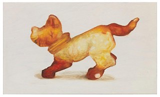 Malerei nach Miniaturhund aus Ravensbrück