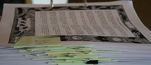 Organisation of the copies of Ireland’s Memorial Records for the recordings, April 2016