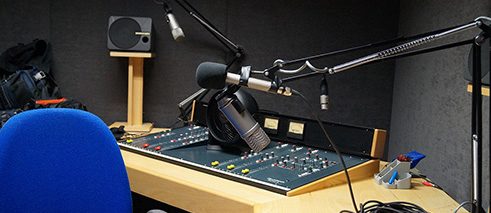 Recording room in Dublin City Council, April 2016