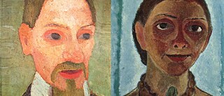 Paula Modersohn-Becker: Portrait Rainer Maria Rilke, 1906, et Autoportrait aux camélias, 1907, Musée Wolfgang Essen