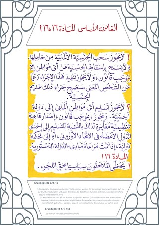 القانون الأساسي المادة ١٦ و١٦ الفقرة أ