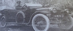 Soldat John Patrick Tohill im Motortransport Armeeservicekorps Fahrzeug 1915