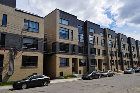 New condos in the Mile-Ex neighbourhood. 