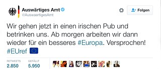 Tweet of the Foreign Office