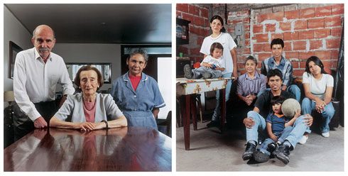 „Familia y doméstica”, Familie Pages Moschetti - Familie Valdés de Ríos. Salta, 2001
