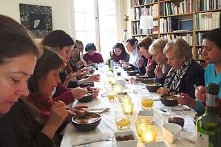 “Lugar común”, almuerzo con las participantes del proyecto, 2008
