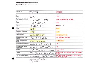 Ejemplo del cuestionario del proyecto „Lugar común“