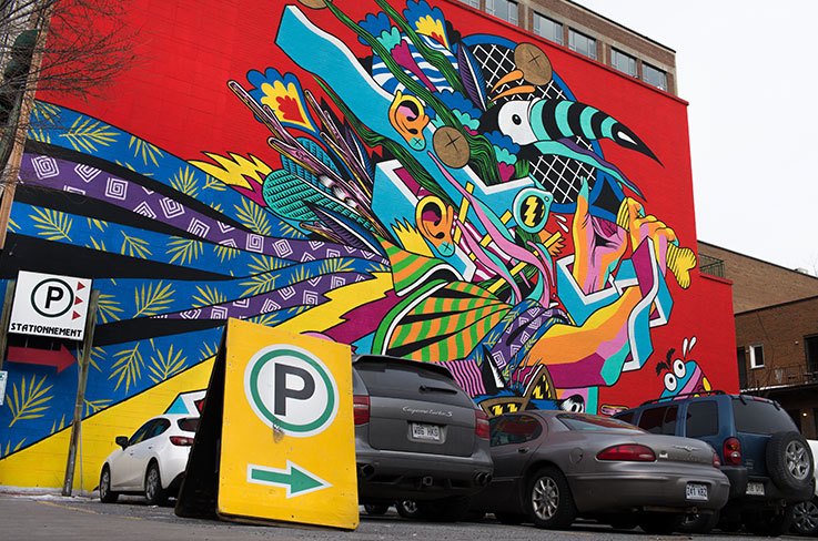 Parking in Montreal, Photo (CC BY-SA): Annik de Carufel