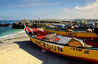 Typische chilenische Fischkutter. 