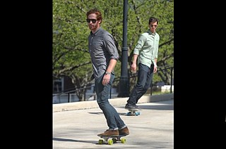 Kevin Ahearn und David Stover auf ihren Minnows. 