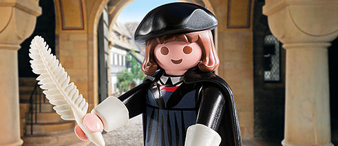 Martin Luther as a toy figure