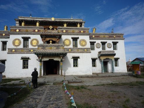 Im Obergeschoss des Klosters Erdene Zou in der Mongolei befindet sich die Bibliothek.