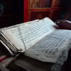 Undatierte Manuskripte im Kloster Erdene Zou