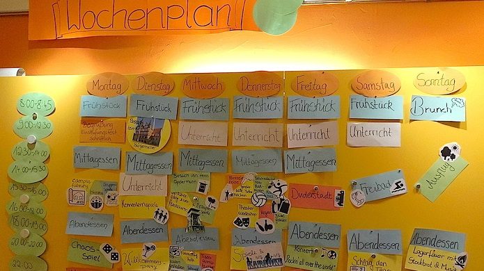 德国营地丰富多彩的日程安排