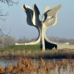 Jasenovac-Gedenkmuseum in Kroatien.