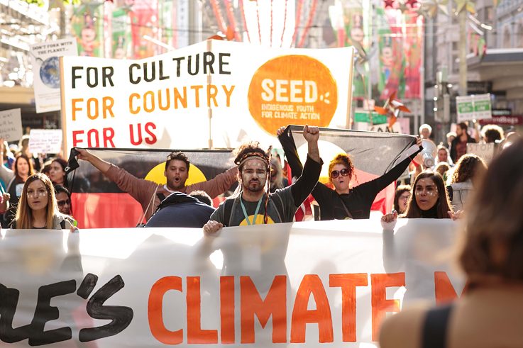 Seed beim People’s Climate March im November 2015 in Melbourne.