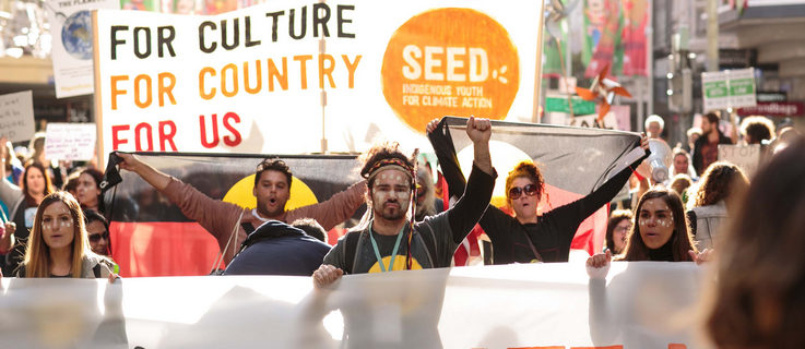 Seed beim People’s Climate March im November 2015 in Melbourne. 