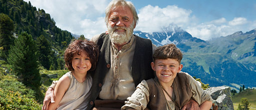 Anuk Steffen, Bruno Ganz, Quirin Agrippi in Alain Gsponer's HEIDI