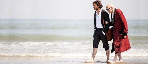 Daniel Brühl & Jesper Christensen in Wolfgang Becker's ME & KAMINSKI 