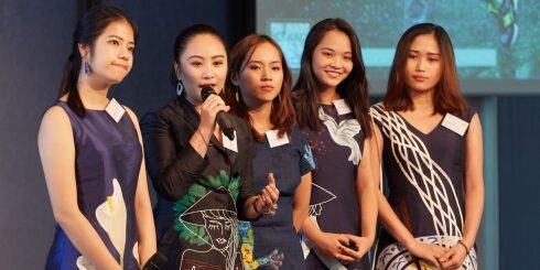 Team „Lunat“ aus Vietnam beim Pitch.