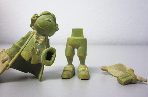  Das Modell besteht vorerst mal aus einigen Teilen 