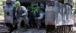 NATO-Manöver in Litauen gibt es regelmäßig - hier US-Soldaten bei Rukla im Jahr 2014