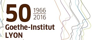 Logo nouveau 50 ans Goethe-Institut Lyon