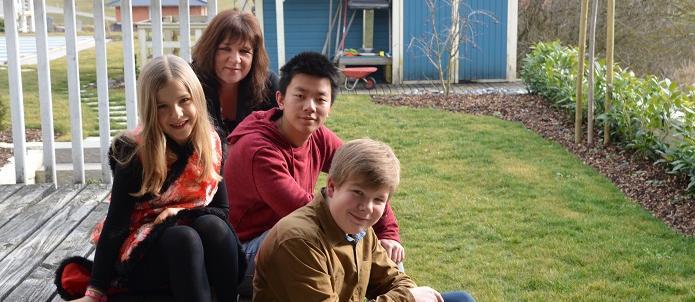 Chinesischer Schüler bei der Gastfamilie in Deutschland
